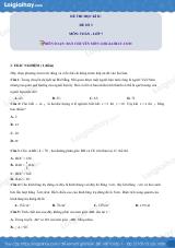 Đề thi học kì 2 Toán 7 - Đề số 3 - Kết nối tri thức